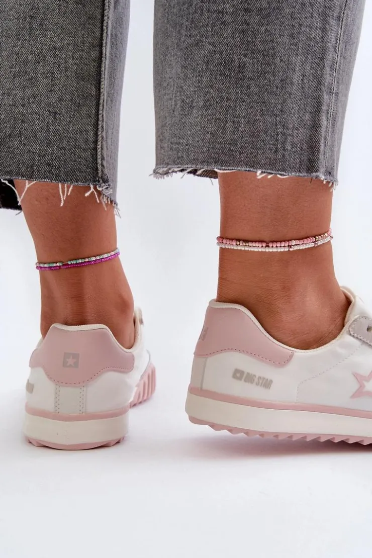 Damskie Big Star Shoes Niskie Trampki Damskie Big Star NN274868 Różowe