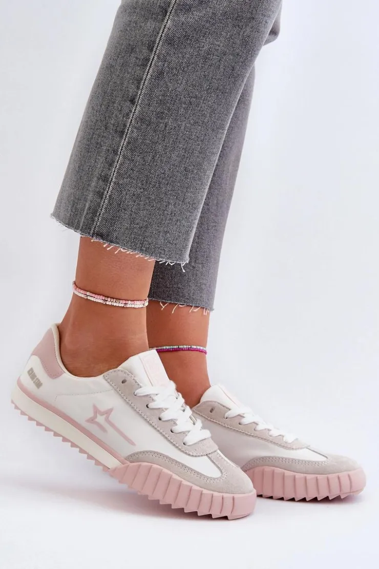 Damskie Big Star Shoes Niskie Trampki Damskie Big Star NN274868 Różowe