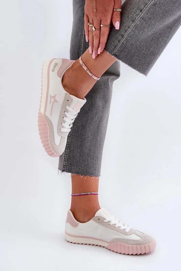 Damskie Big Star Shoes Niskie Trampki Damskie Big Star NN274868 Różowe