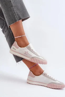 Damskie Big Star Shoes Niskie Trampki Damskie Big Star NN274868 Różowe