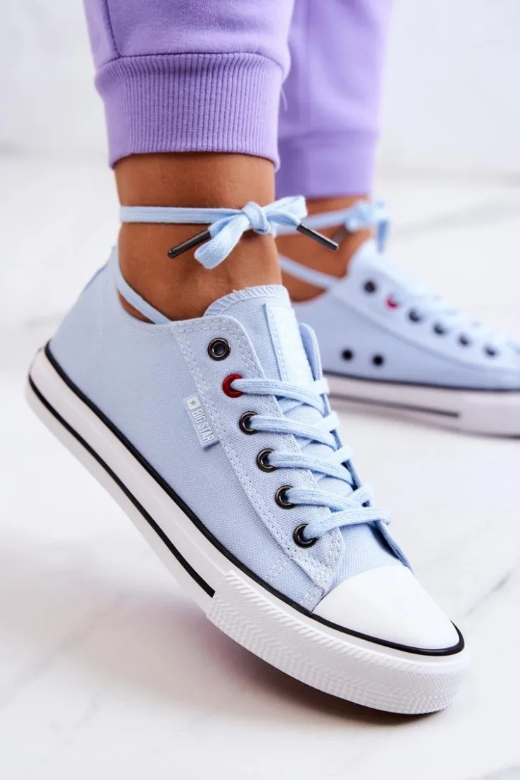 New Big Star Shoes Niskie Trampki Damskie Big Star JJ274A004 Niebieskie