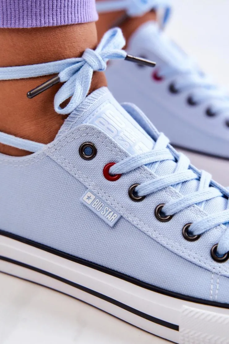 New Big Star Shoes Niskie Trampki Damskie Big Star JJ274A004 Niebieskie