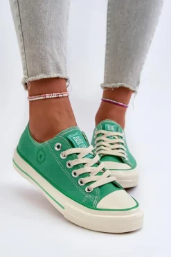 Damskie Big Star Shoes Niskie Trampki Damskie Big Star NN274268 Zielone