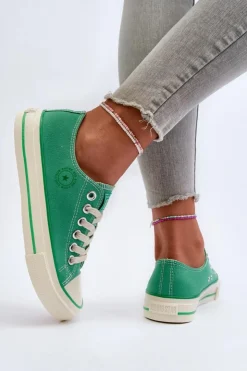 Damskie Big Star Shoes Niskie Trampki Damskie Big Star NN274268 Zielone