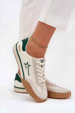 Big Star Shoes Trampki Damskie Big Star|Trampki Damskie Niskie*Niskie Trampki Damskie Big Star NN274867 Beżowe