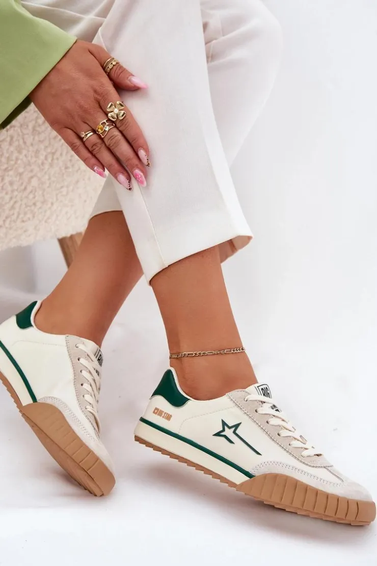 Big Star Shoes Trampki Damskie Big Star|Trampki Damskie Niskie*Niskie Trampki Damskie Big Star NN274867 Beżowe