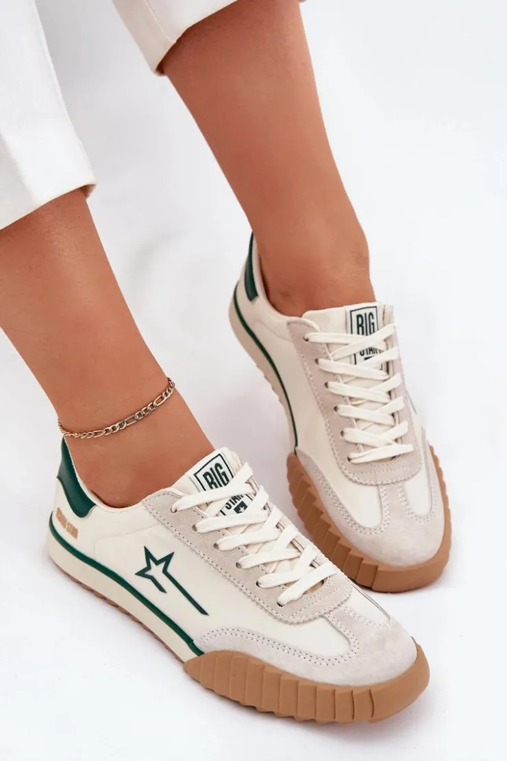 Big Star Shoes Trampki Damskie Big Star|Trampki Damskie Niskie*Niskie Trampki Damskie Big Star NN274867 Beżowe