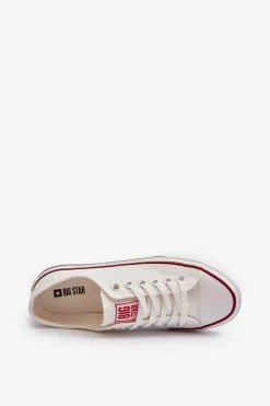 Big Star Shoes Trampki Damskie Big Star|Trampki Damskie Niskie*Niskie Trampki Damskie Big Star NN274274 Białe Biały