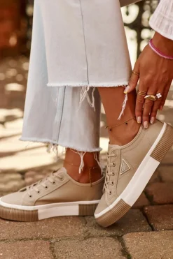 Boto Trampki Damskie Niskie*Niskie Trampki Damskie Brązowe Enalae