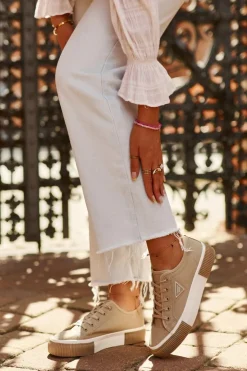 Boto Trampki Damskie Niskie*Niskie Trampki Damskie Brązowe Enalae