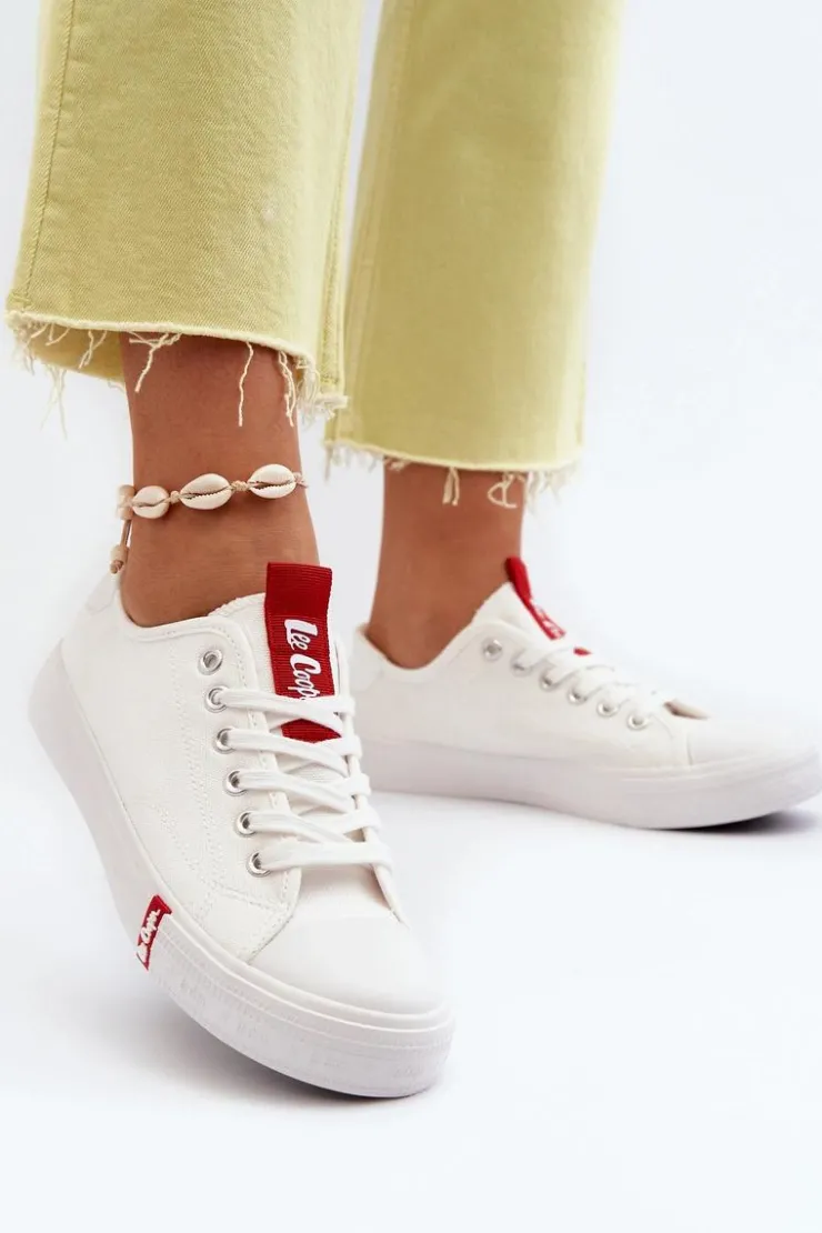 Damskie Lee Cooper Niskie Trampki Damskie LCW-24-31-2239 Białe