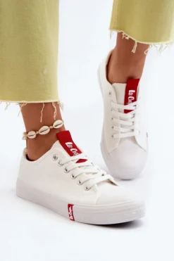 Damskie Lee Cooper Niskie Trampki Damskie LCW-24-31-2239 Białe