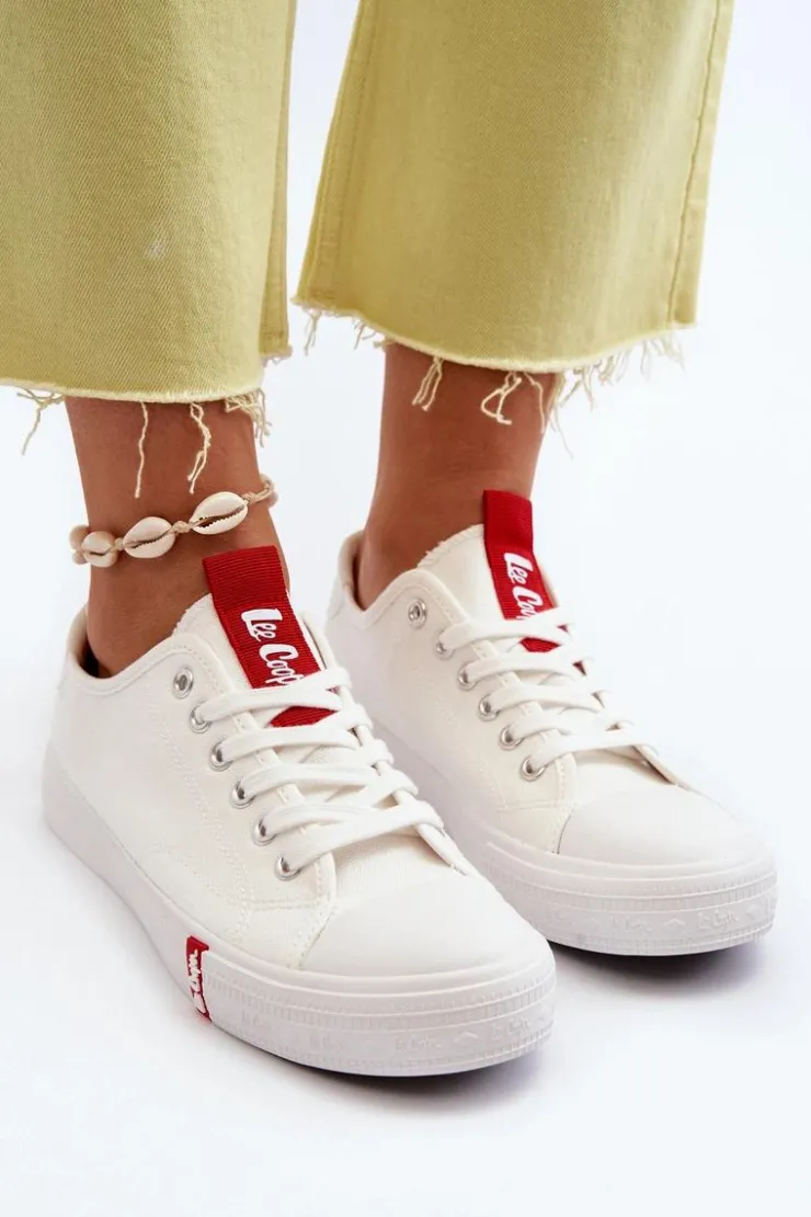 Damskie Lee Cooper Niskie Trampki Damskie LCW-24-31-2239 Białe