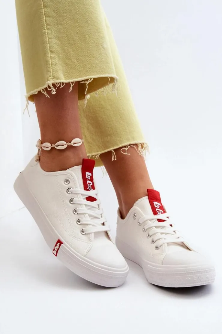 Damskie Lee Cooper Niskie Trampki Damskie LCW-24-31-2239 Białe