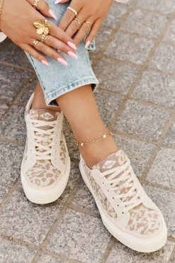 Damskie Lee Cooper Niskie Trampki Damskie Panterka LCW-25-02-3330L Beżowe