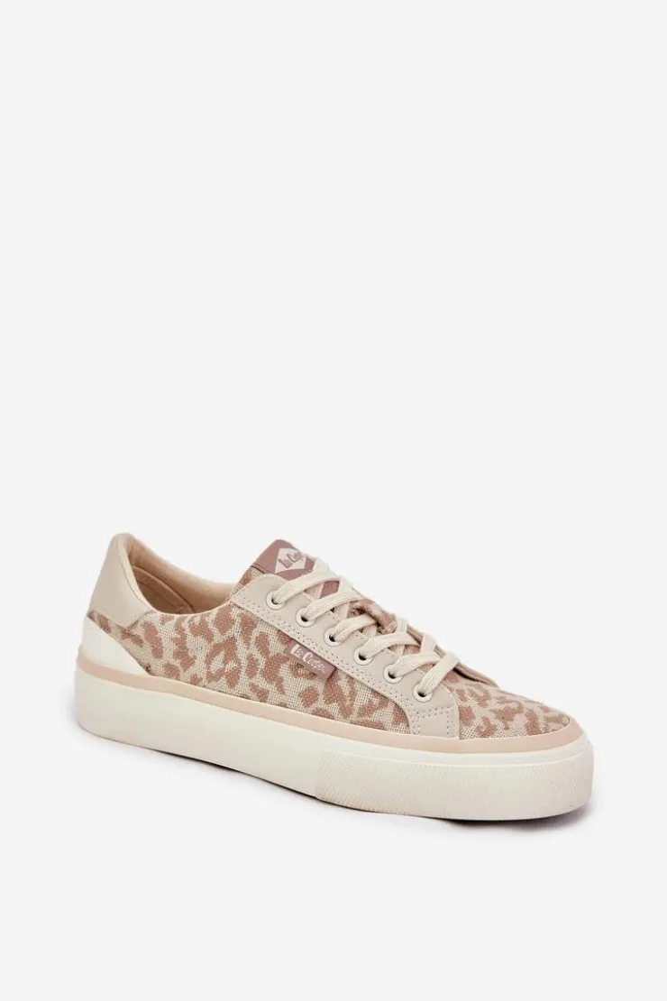 Damskie Lee Cooper Niskie Trampki Damskie Panterka LCW-25-02-3330L Beżowe