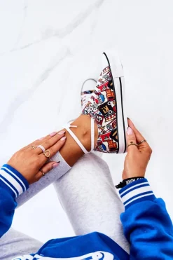 Best Boto Niskie Trampki Logowane Multikolor Desiree