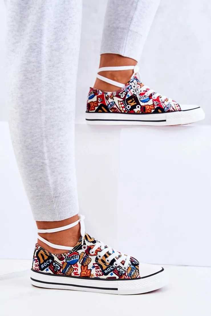 Best Boto Niskie Trampki Logowane Multikolor Desiree