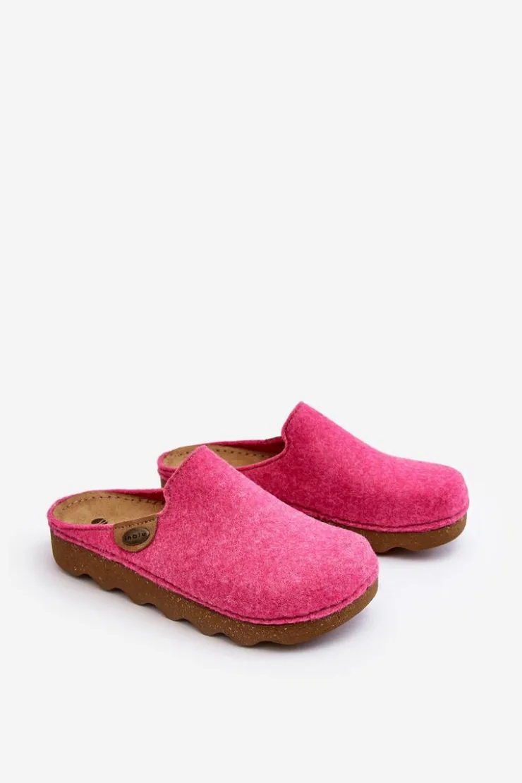 INBLU Obuwie Domowe Kapcie Damskie Profilaktyczne DK000011 Fuksja