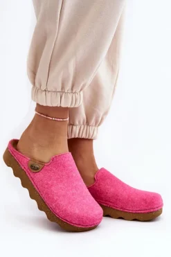 INBLU Obuwie Domowe Kapcie Damskie Profilaktyczne DK000011 Fuksja