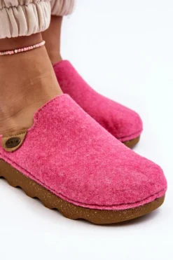 INBLU Obuwie Domowe Kapcie Damskie Profilaktyczne DK000011 Fuksja