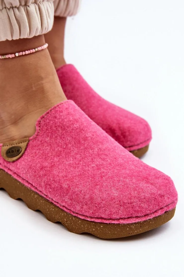 INBLU Obuwie Domowe Kapcie Damskie Profilaktyczne DK000011 Fuksja