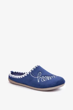 Damskie INBLU Obuwie Domowe Kapcie Damskie GF000026 Granatowe