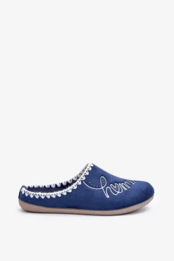 Damskie INBLU Obuwie Domowe Kapcie Damskie GF000026 Granatowe