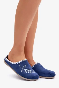 Damskie INBLU Obuwie Domowe Kapcie Damskie GF000026 Granatowe