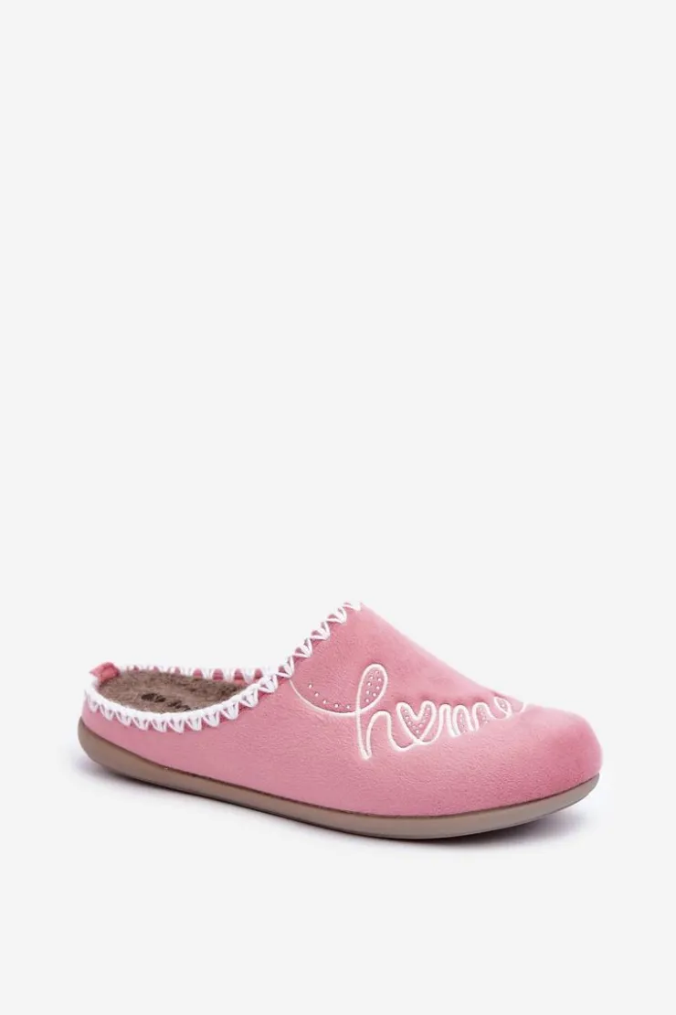 INBLU Obuwie Domowe Kapcie Damskie GF000026 Różowe