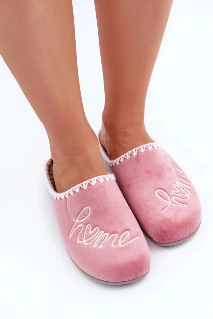INBLU Obuwie Domowe Kapcie Damskie GF000026 Różowe