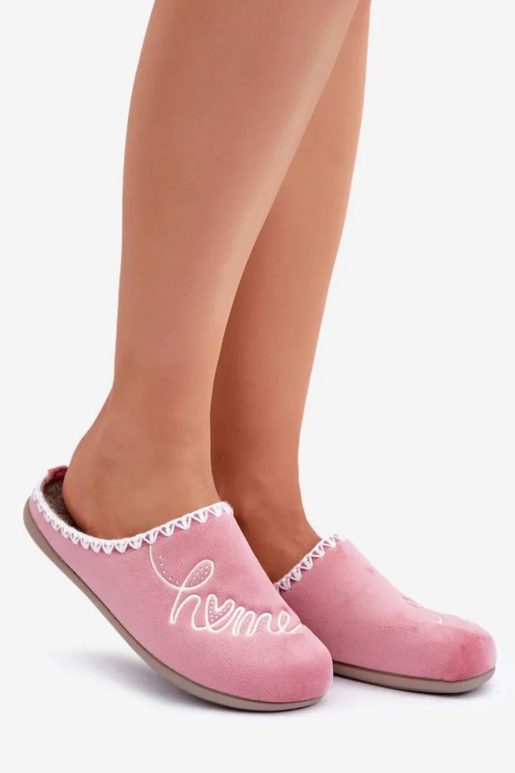 INBLU Obuwie Domowe Kapcie Damskie GF000026 Różowe