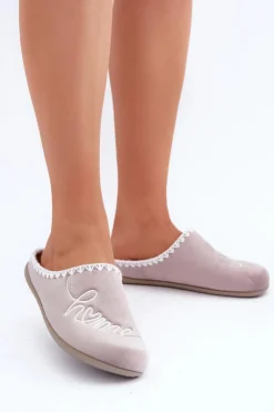 Damskie INBLU Obuwie Domowe Kapcie Damskie GF000026 Beżowe