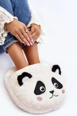 Damskie Boto Ocieplacz Na Stopy Biały Panda Vlefara