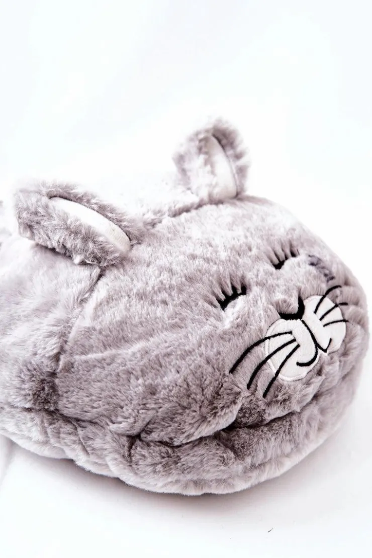 Damskie Boto Ocieplacz Na Stopy Króliczek Szary