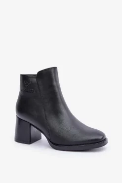 Online Evento Ocieplane Botki Na Słupku Czarne Feliveth