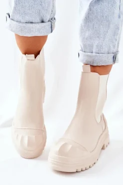 Boto Botki Zimowe Damskie|Brązowe I Beżowe Botki*Ocieplane Botki Sztyblety Beżowe Time Off