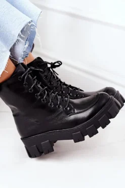 Boto Ocieplane Botki Workery Czarne World Is Mine