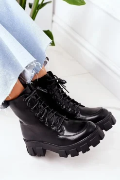 Boto Ocieplane Botki Workery Czarne World Is Mine