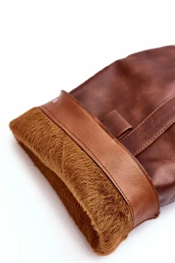 Damskie Boto Ocieplane Damskie Kozaki Przed Kolano Na Słupku Brązowe Genzani