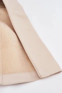 Damskie Boto Ocieplane Kozaki Damskie Na Słupku I Platformie Jasnobeżowe Lysara