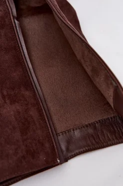 Boto Kozaki Ocieplane|Kozaki Z Wywiniętą Cholewką*Ocieplane Kozaki Damskie Z Klamrami Czekoladowe Umbria Brązowy