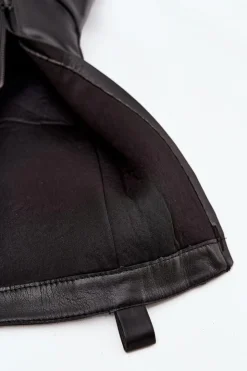 Damskie Boto Ocieplane Sznurowane Kozaki Glany Damskie Czarne Novissa