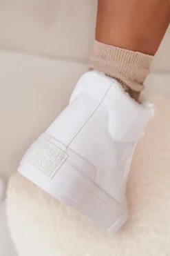 Big Star Shoes Trampki Ocieplane|Trampki Damskie Big Star*Ocieplane Trampki Damskie Na Platformie Big Star OO274794 Białe Biały