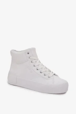 Big Star Shoes Trampki Ocieplane|Trampki Damskie Big Star*Ocieplane Trampki Damskie Na Platformie Big Star OO274794 Białe Biały