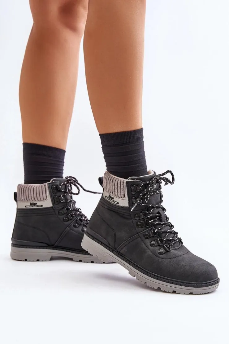 Sale Lee Cooper Ocieplane Trapery Damskie LCJ-24-03-3043 Czarne Czarny