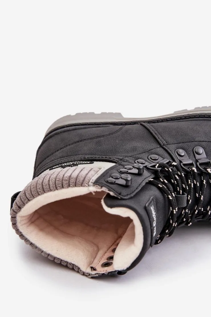 Sale Lee Cooper Ocieplane Trapery Damskie LCJ-24-03-3043 Czarne Czarny