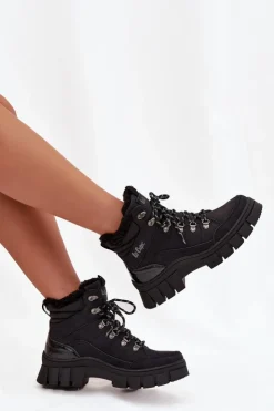 Damskie Lee Cooper Ocieplane Trapery Damskie LCJ-25-31-3911 Czarne