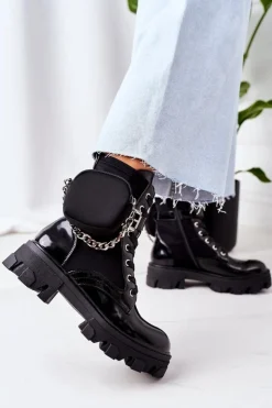 Hot Boto Ocieplane Workery Z Nerką Czarne Get The Look