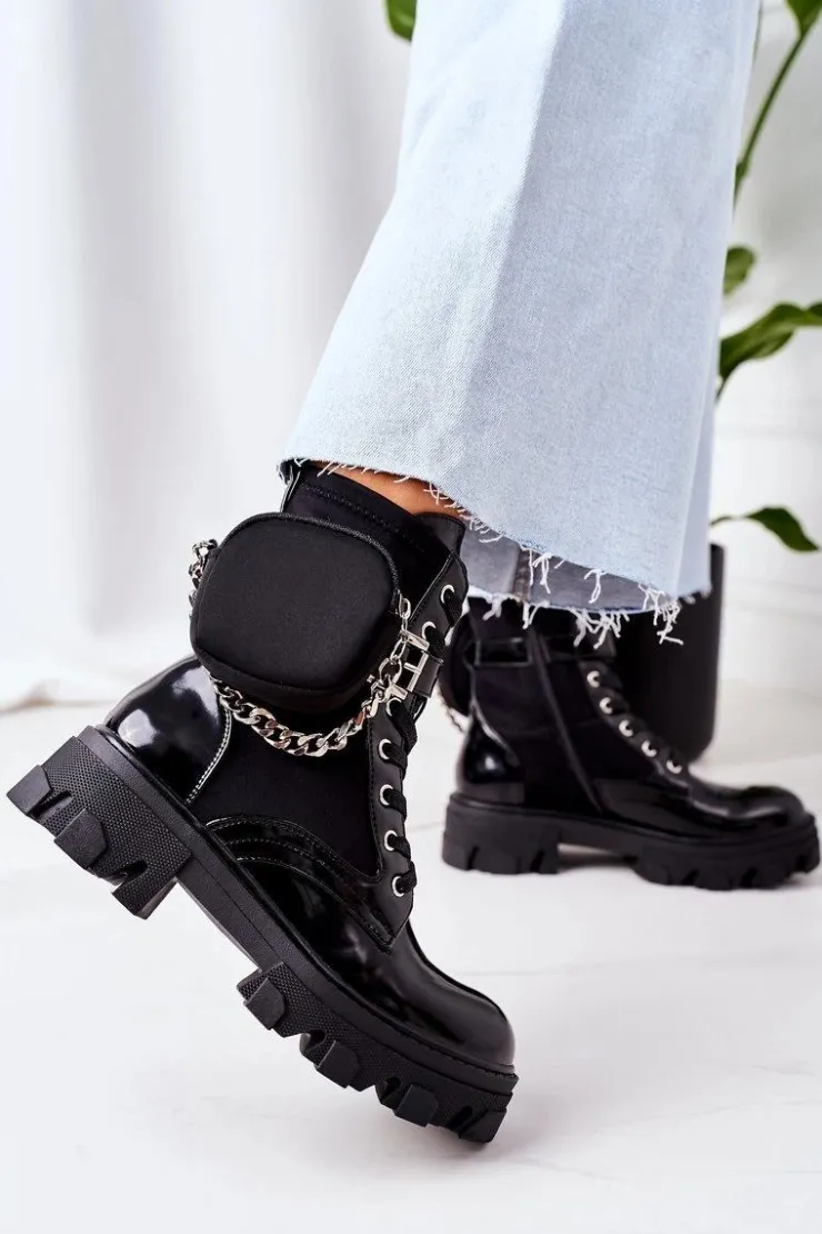 Hot Boto Ocieplane Workery Z Nerką Czarne Get The Look